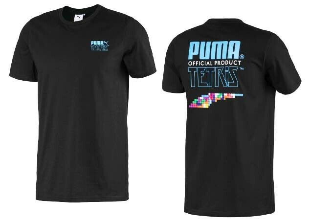 Thumbnail - Puma x Tetris Kurzarm T-Shirt T-Shirt Top Black Herren 597138 01