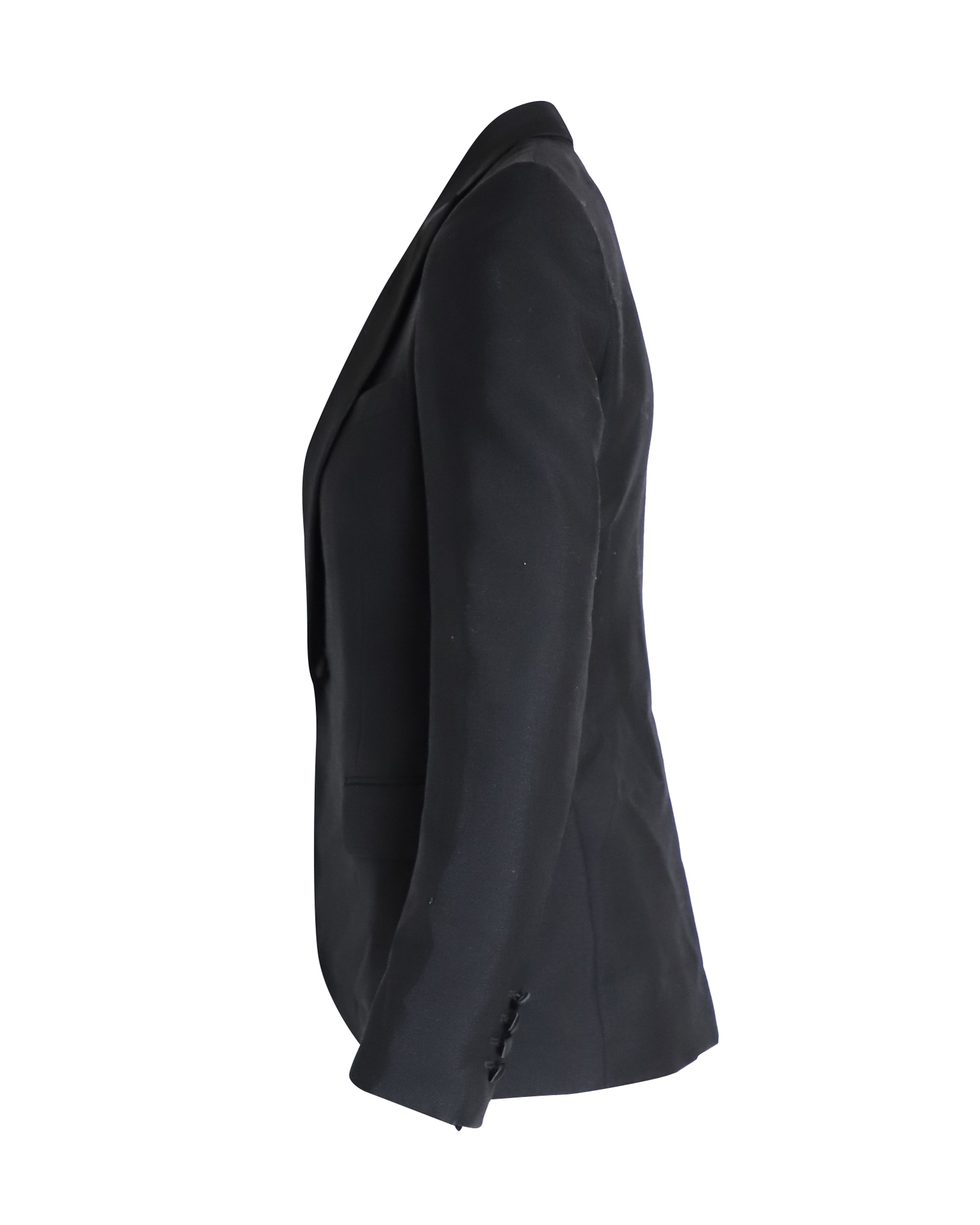 Dior Pre-owned Dior Enknäppt Blazer i Svart Ull dam – bild 2