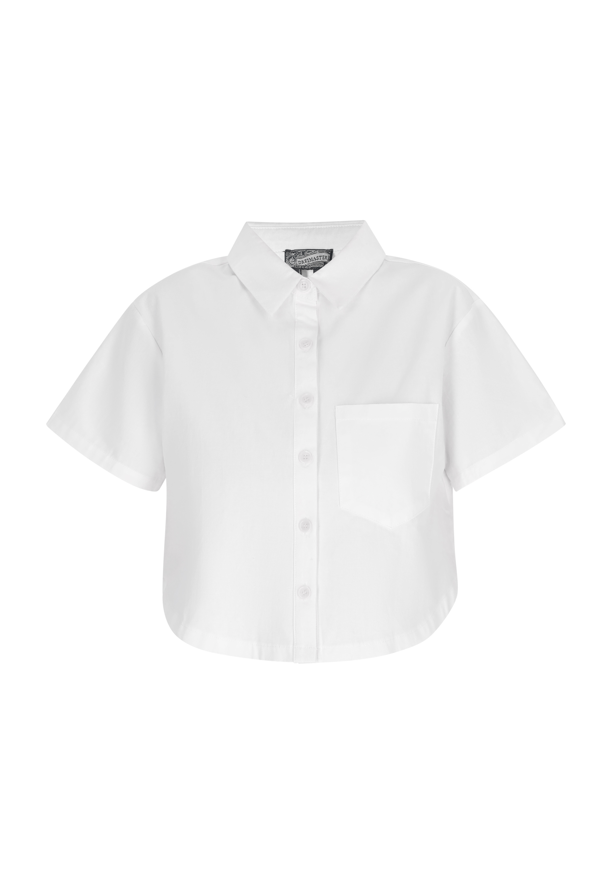 Thumbnail - Dreimaster Bluse Damen Wollweiss