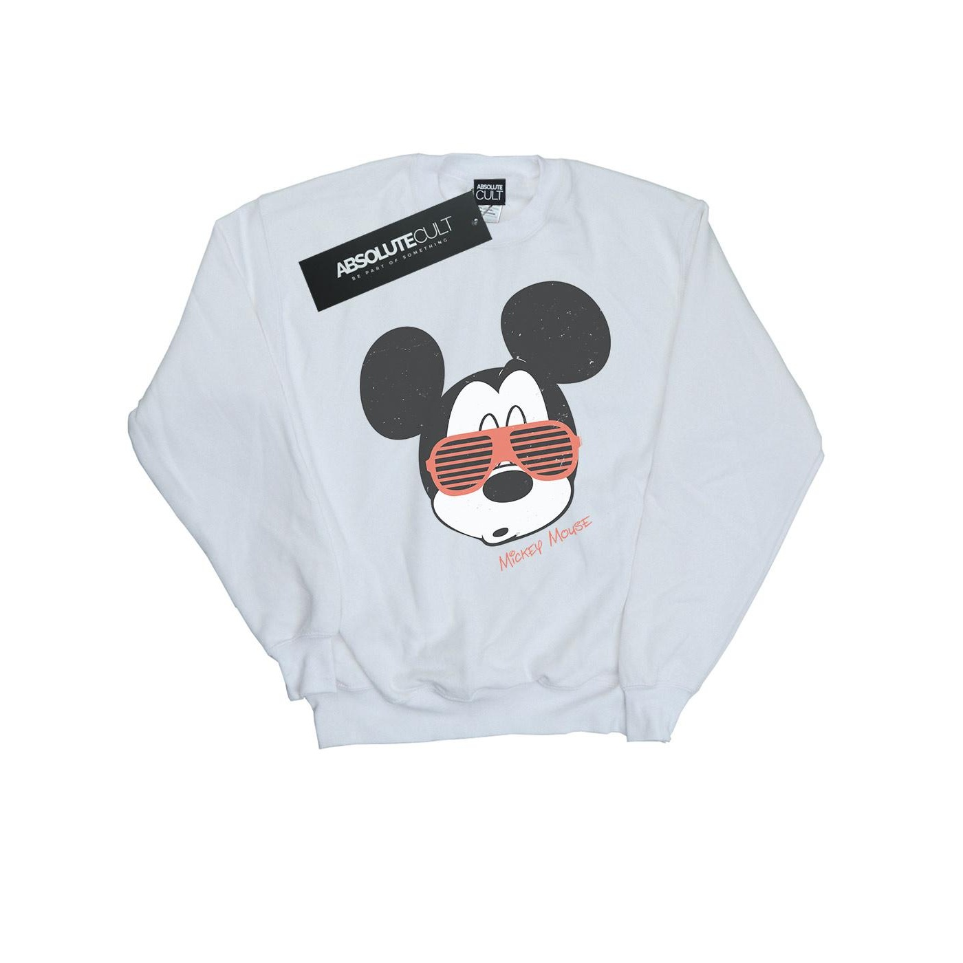 Thumbnail - Disney - "Mickey Mouse Sunglasses" Sweatshirt für Herren (Weiß)
