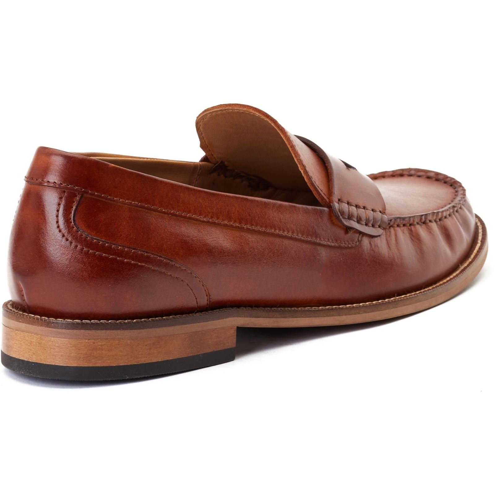 Garfield Leather Loafers, brunt läder, herr 2