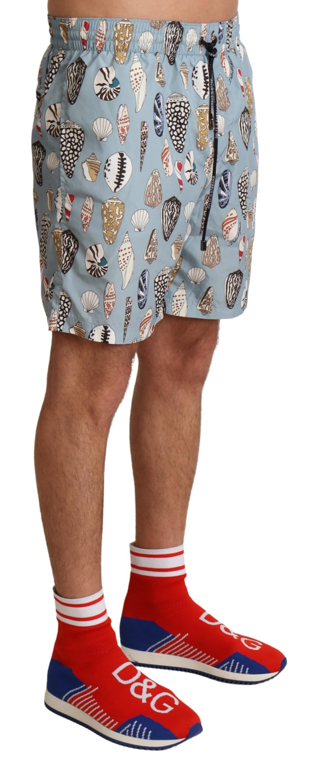Dolce&Gabbana Herrars Blå Snäcksstrandbadbyxor – bild 2