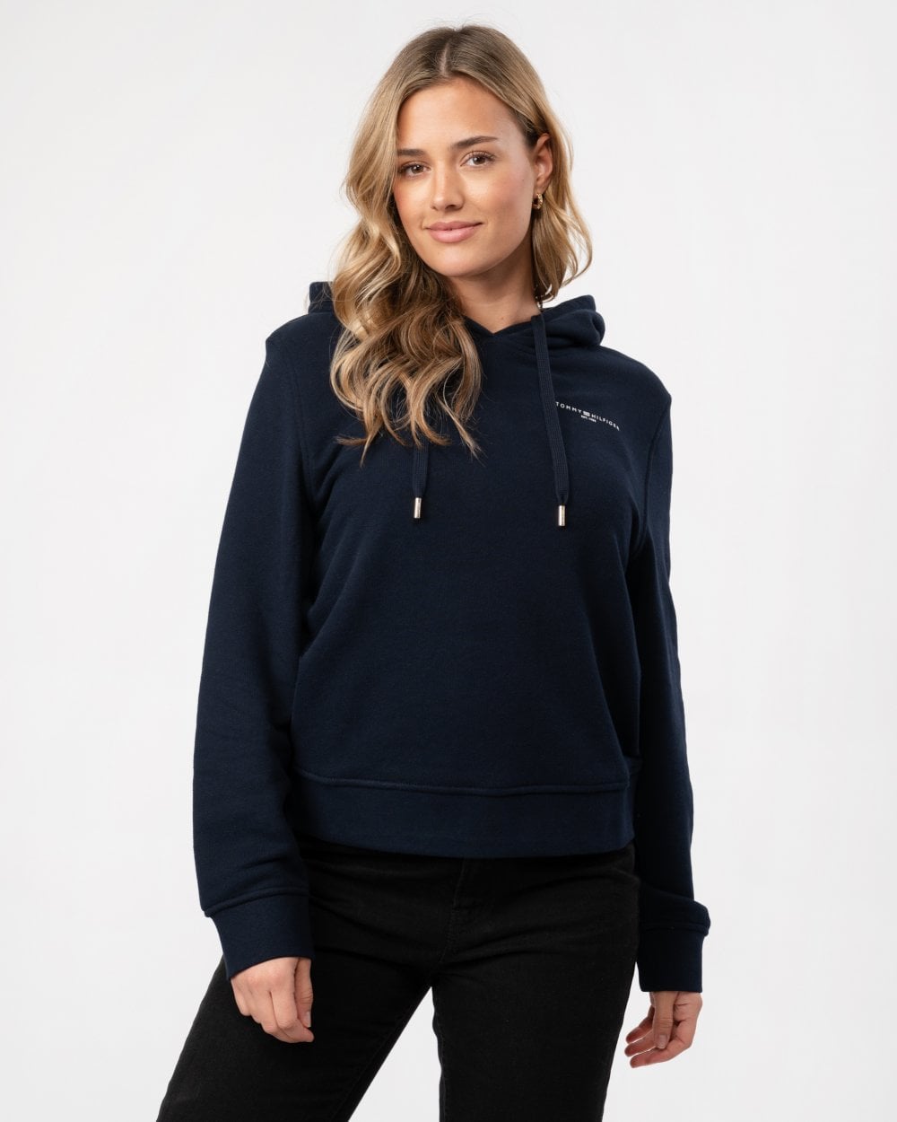 Thumbnail - Tommy Hilfiger 1985 Relax Mini Corp Logo Damen Hoodie
