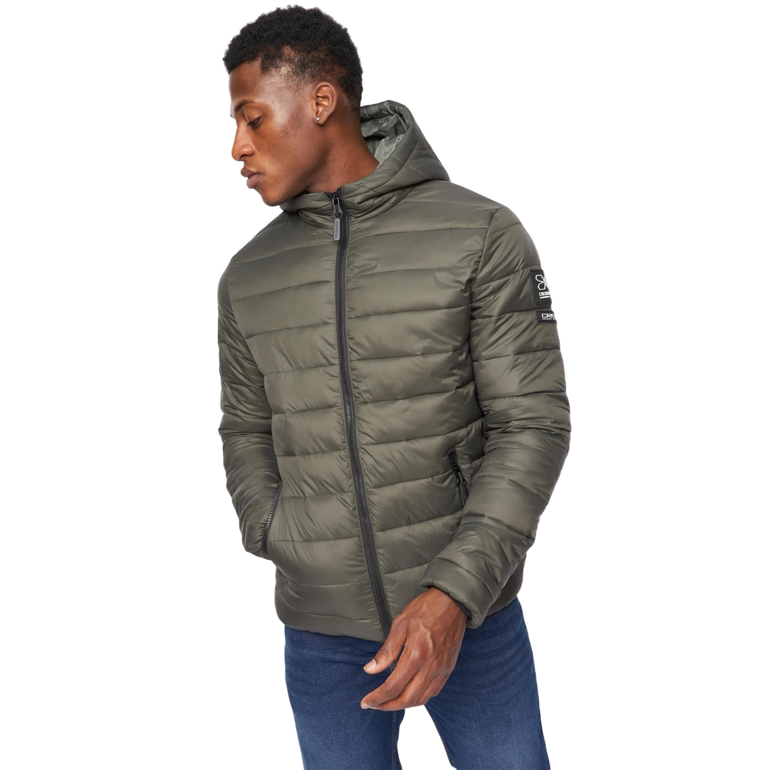 Thumbnail - Crosshatch - "Gattering" Jacke für Herren (Oliv)