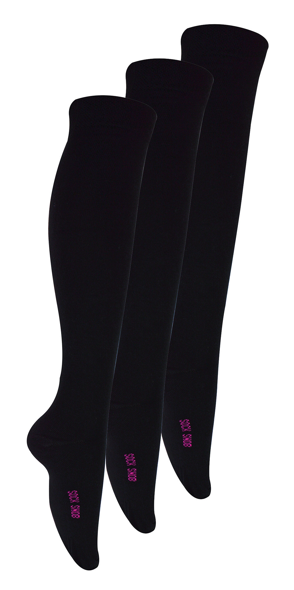 Sock Snob Boys 3 Pair Multipack Girls Knee High Bamboo Socks
