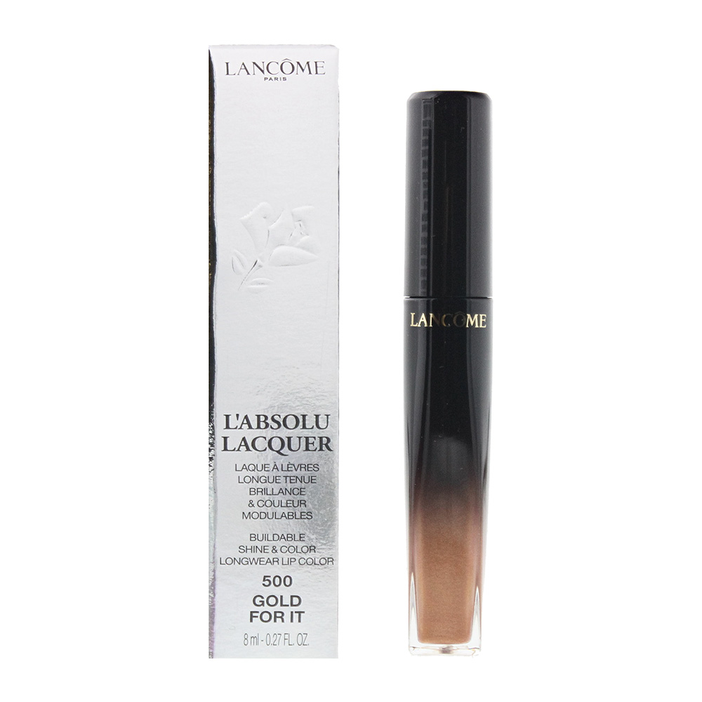Lancome Unisex Lancôme L'absolu Lacquer #500 Gold For It Lipstick 8ml - One Size