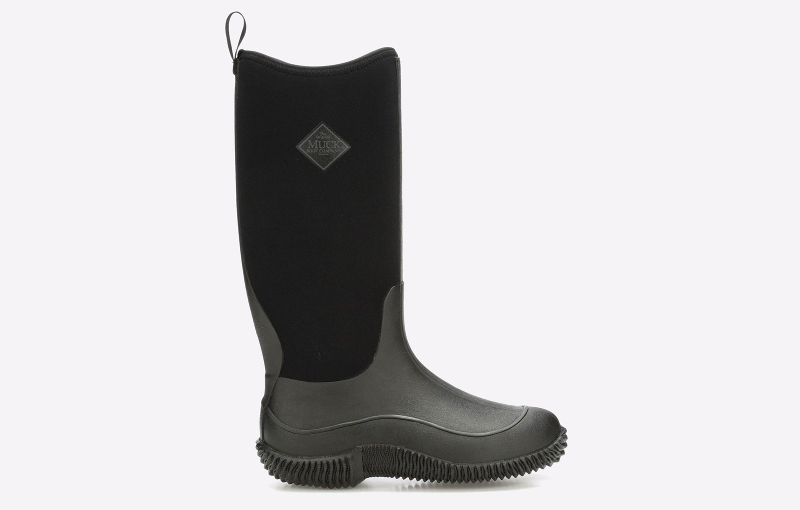 MUCK BOOTS Womens Hale Wellingtons – Black Mixed Material – Size UK 8