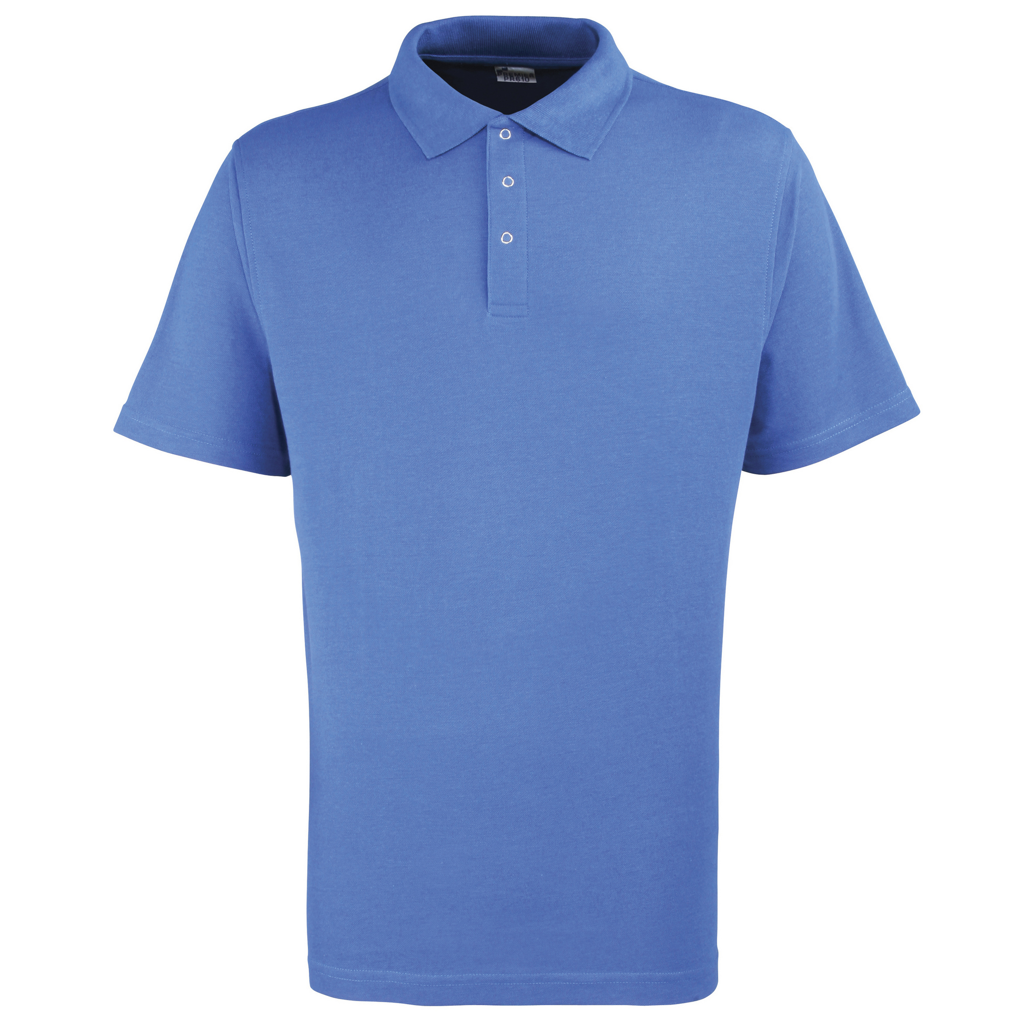 Thumbnail - Premier Mens Stud Heavyweight Plain Pique Polo Shirt (Royal)