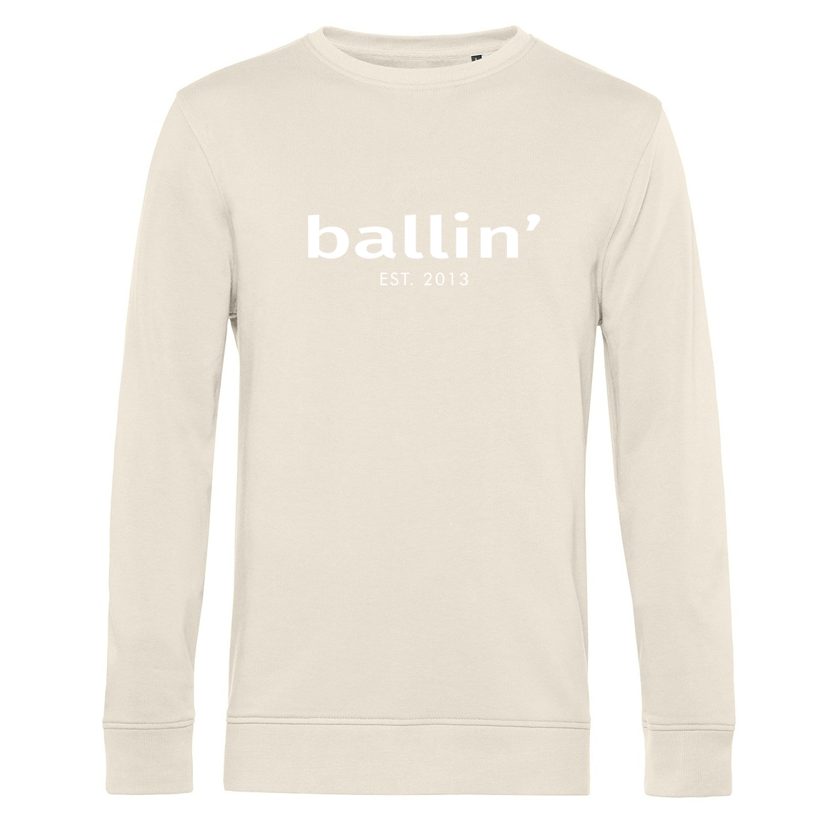 Thumbnail - Basic Sweater von Ballin Est. 2013 in der farbe Beige und in größe M.
