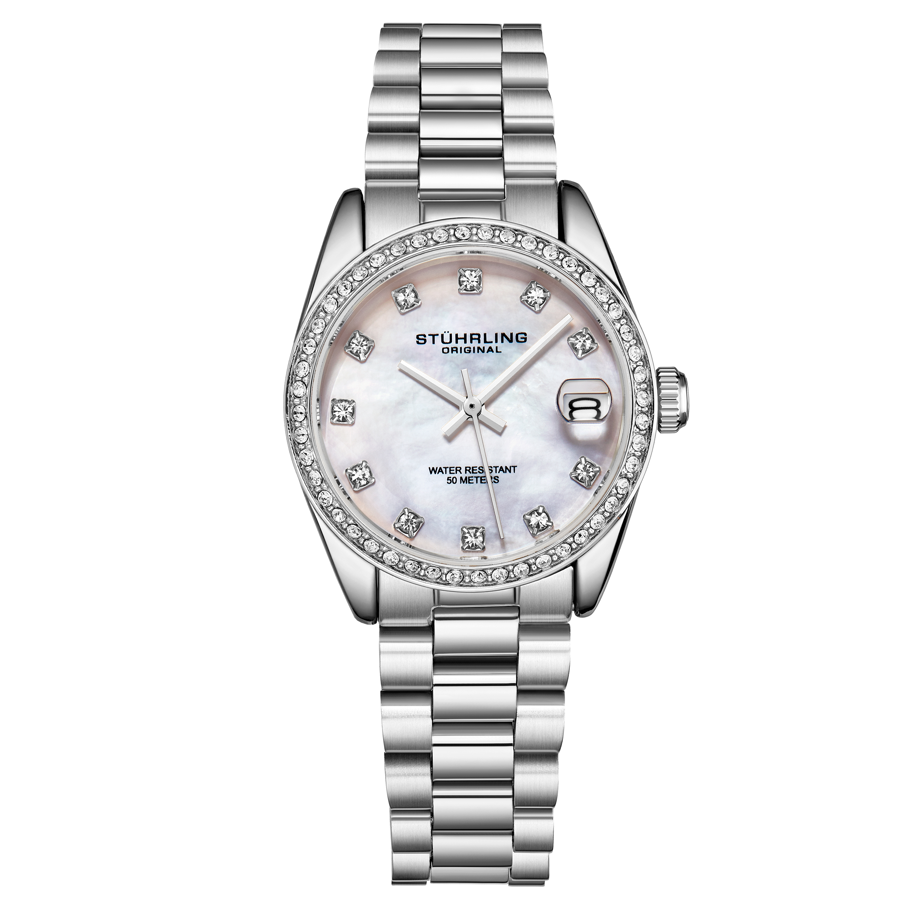 Stührling Womens Lineage 3936 Quartz 31mm Fashion - Silver - One Size