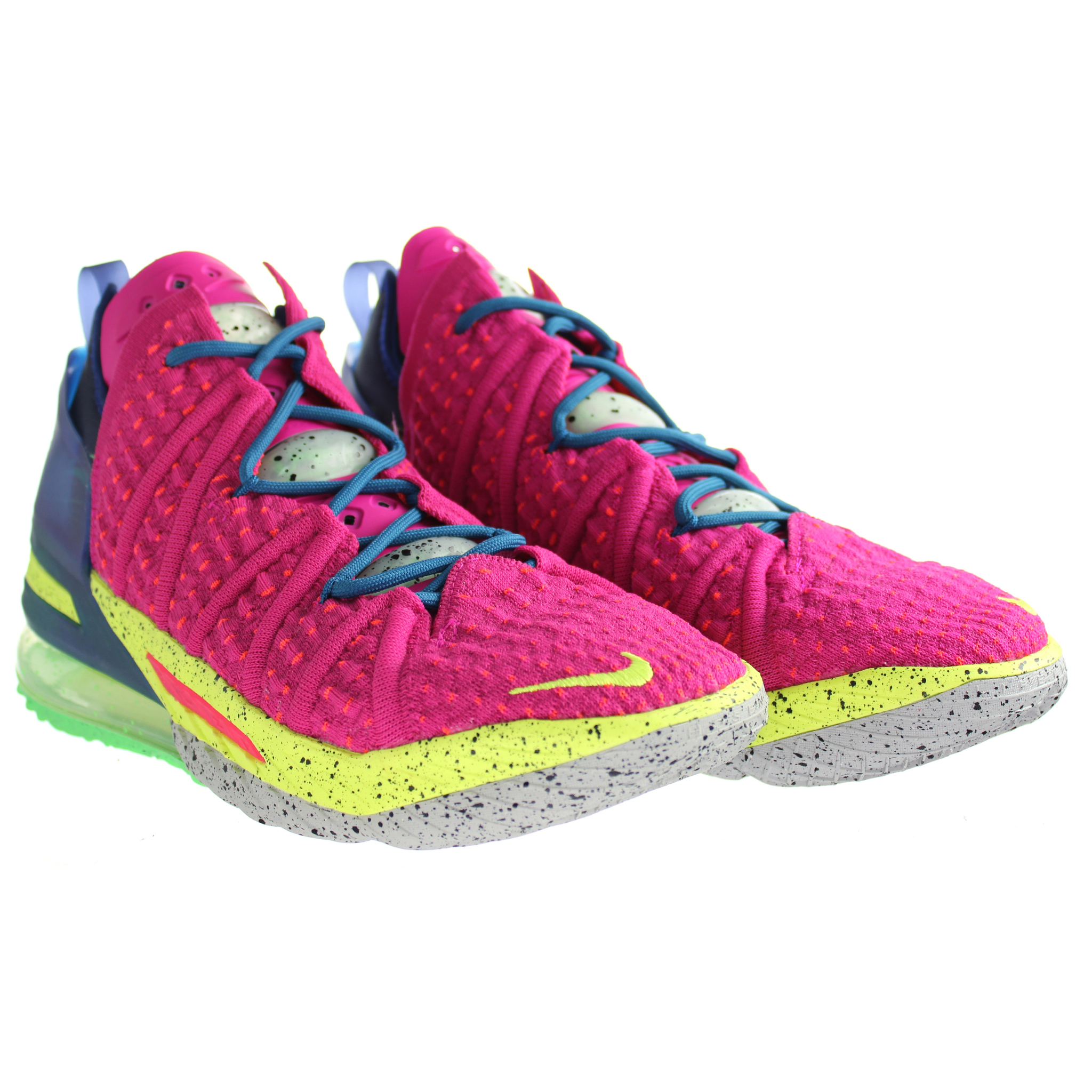 NIKE Lebron XVIII "Los Angeles By Night" Mens Pink Trainers låga sneakers herr – bild 2