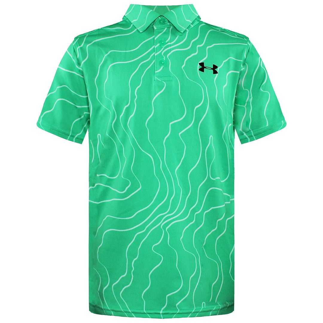 Under Armour Korte Mouw Groen Gekraagd Kinder PlayOff Poloshirt 1350170 299