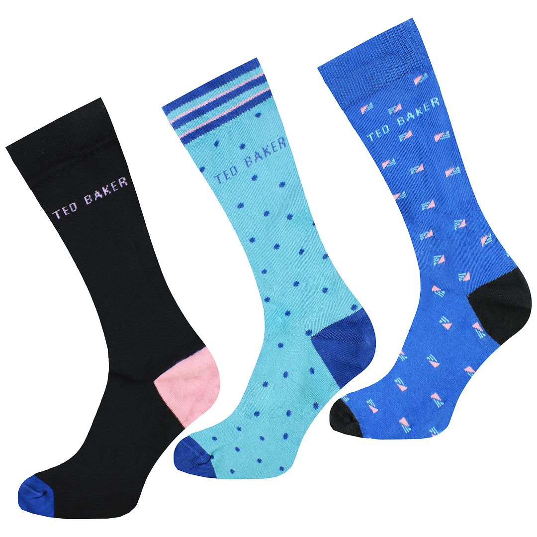 Thumbnail - Ted Baker Twotk 3er-Pack verschiedene Herrensocken