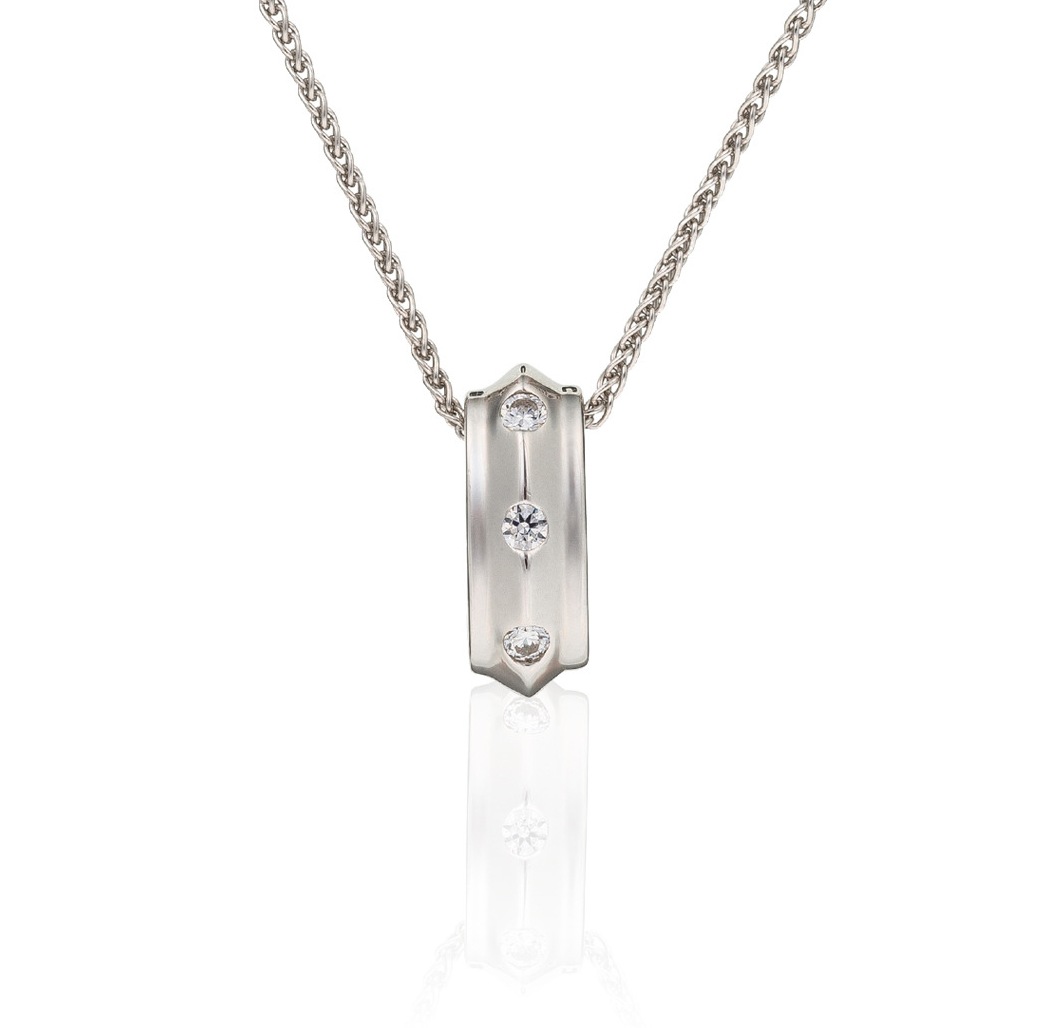 Orphelia Damen-Kette aus 925er Sterlingsilber mit Anhänger – Silber ZH-4744