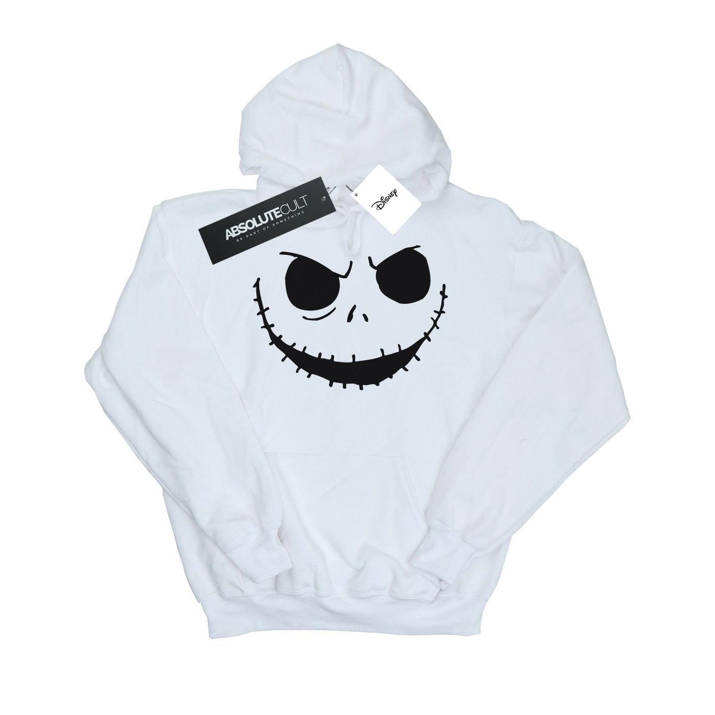 Thumbnail - Disney - "Nightmare Before Christmas Jack's Face" Kapuzenpullover für Damen (Weiß)