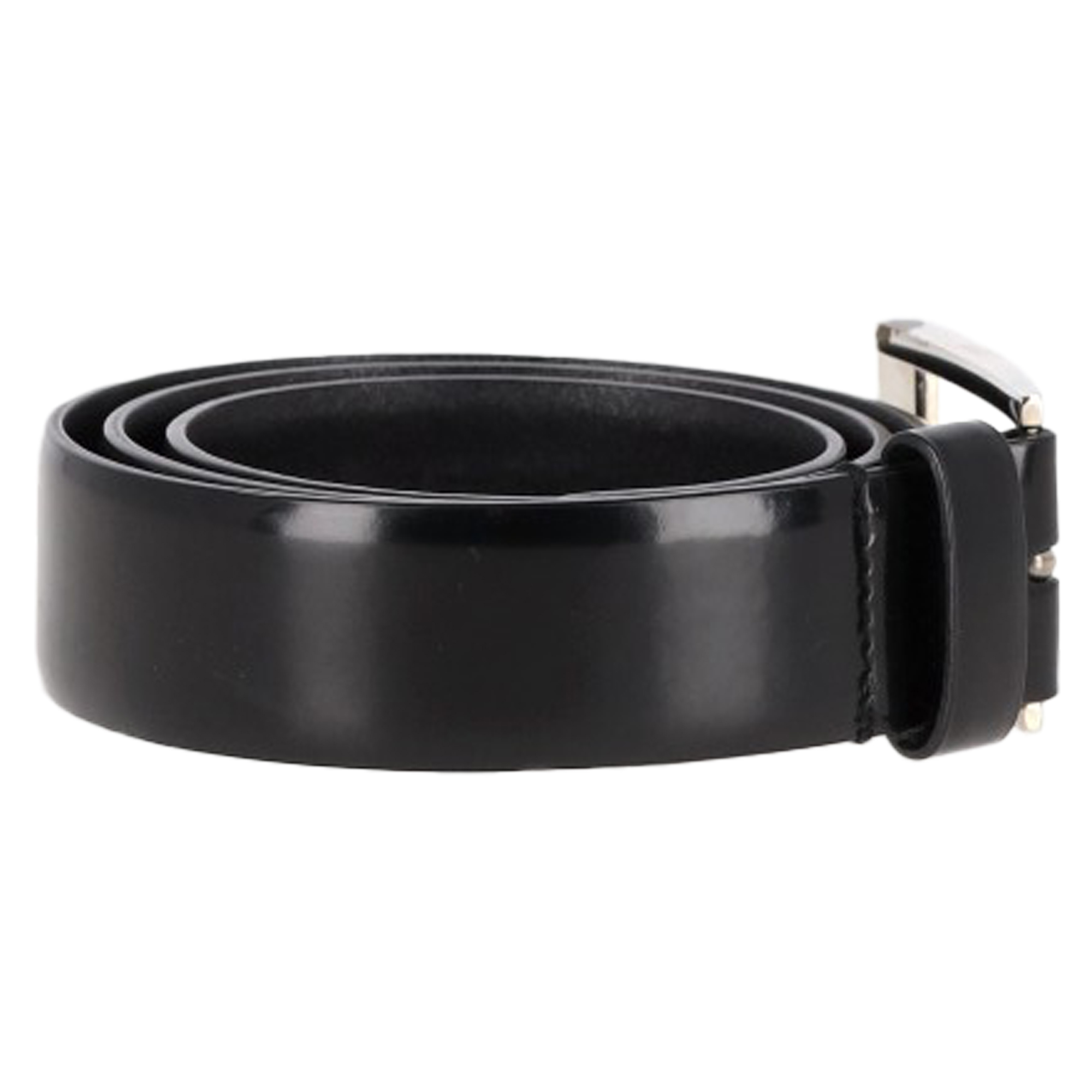 Prada Pre-owned Prada Logobältes i svart läder klassiska skärp dam – bild 2