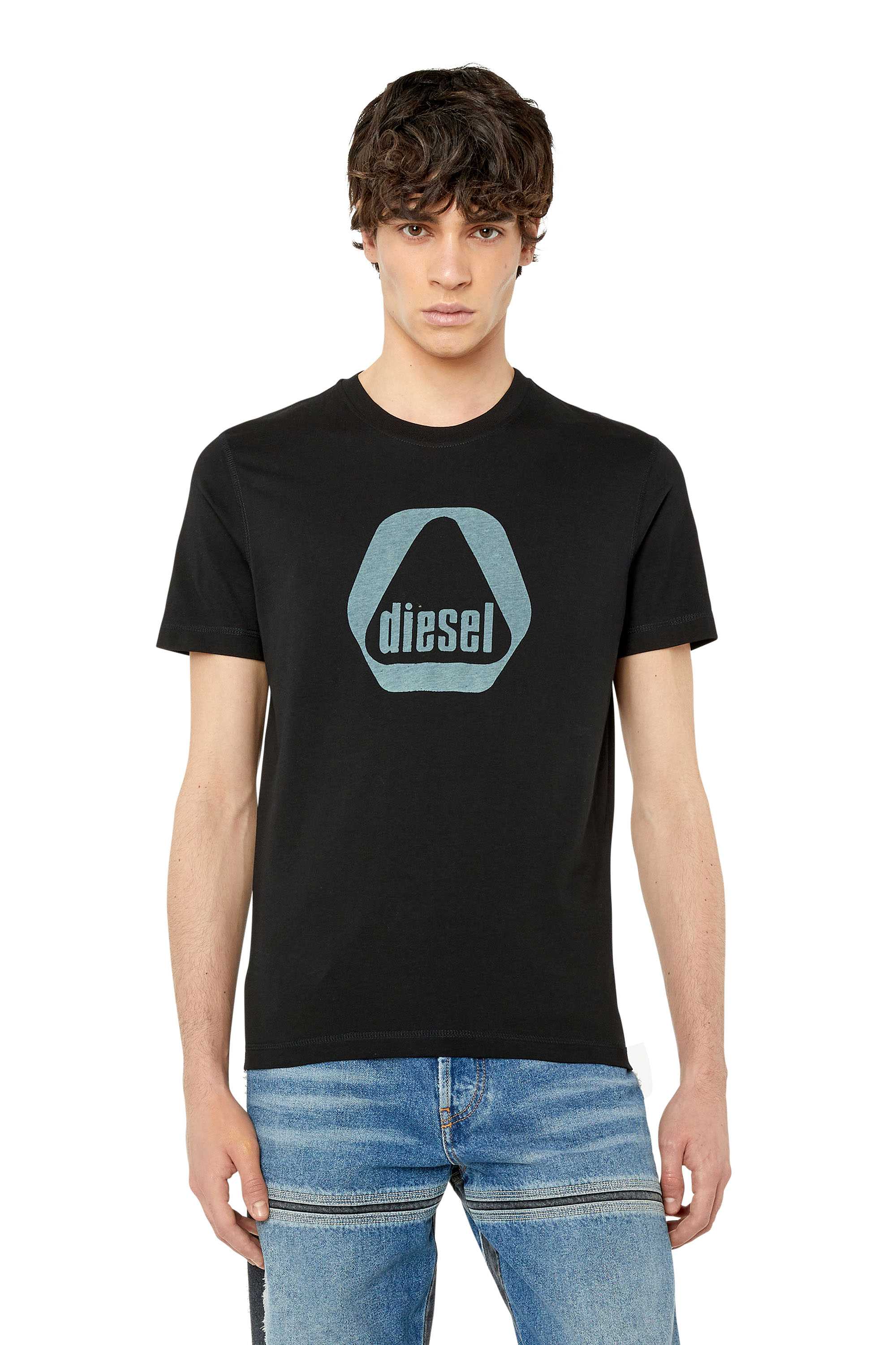 Diesel Triangle Logo Svart T-shirt herr – bild 2