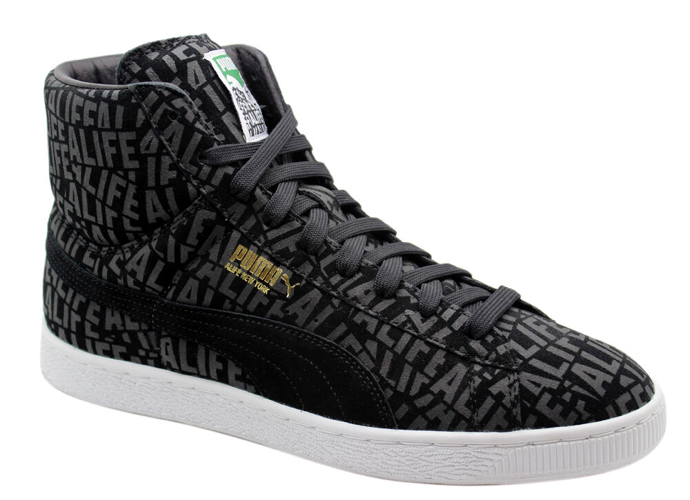 Puma Suede Mid X Stuck up X Alife Heren Trainers Zwart Lace Up 358866 01 D29