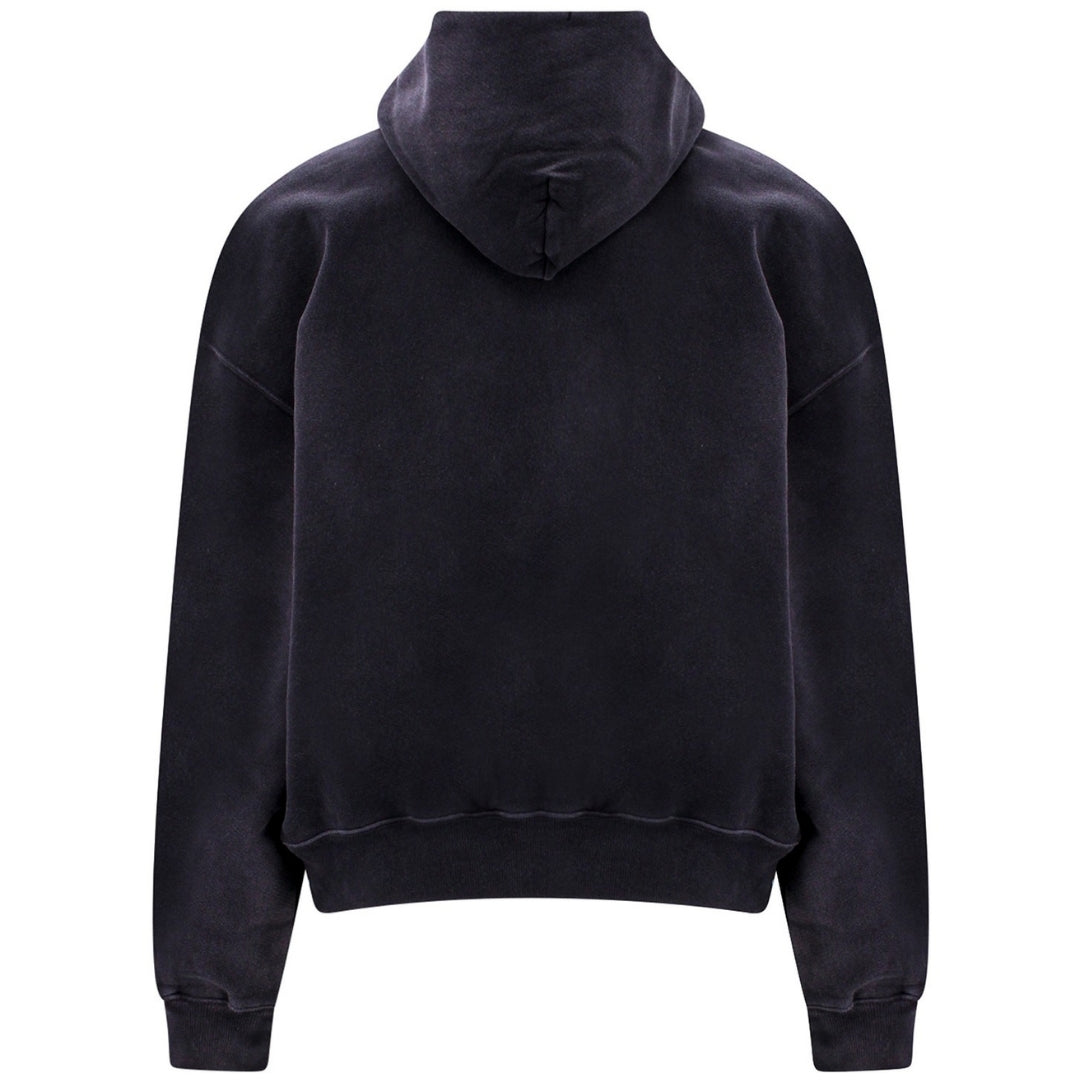 Wave Off Boxy Svart Hoodie 2