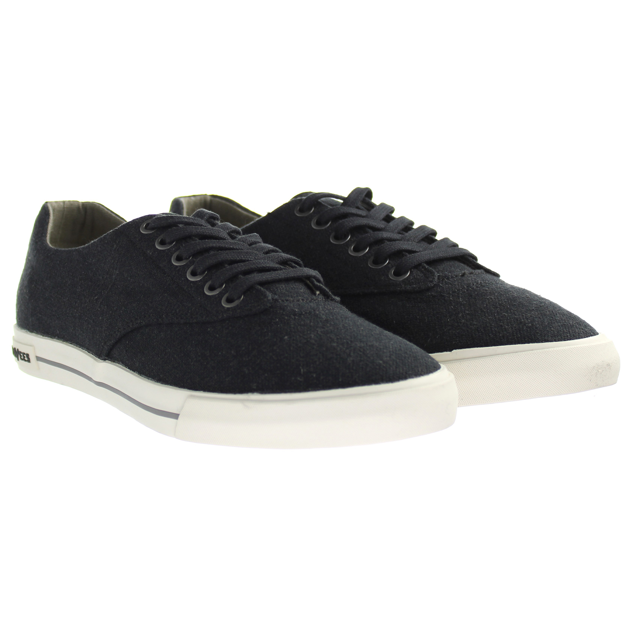 Seavees Hermosa Plimsoll Standard Svart Linne Svart Herr Plimsoll – bild 2