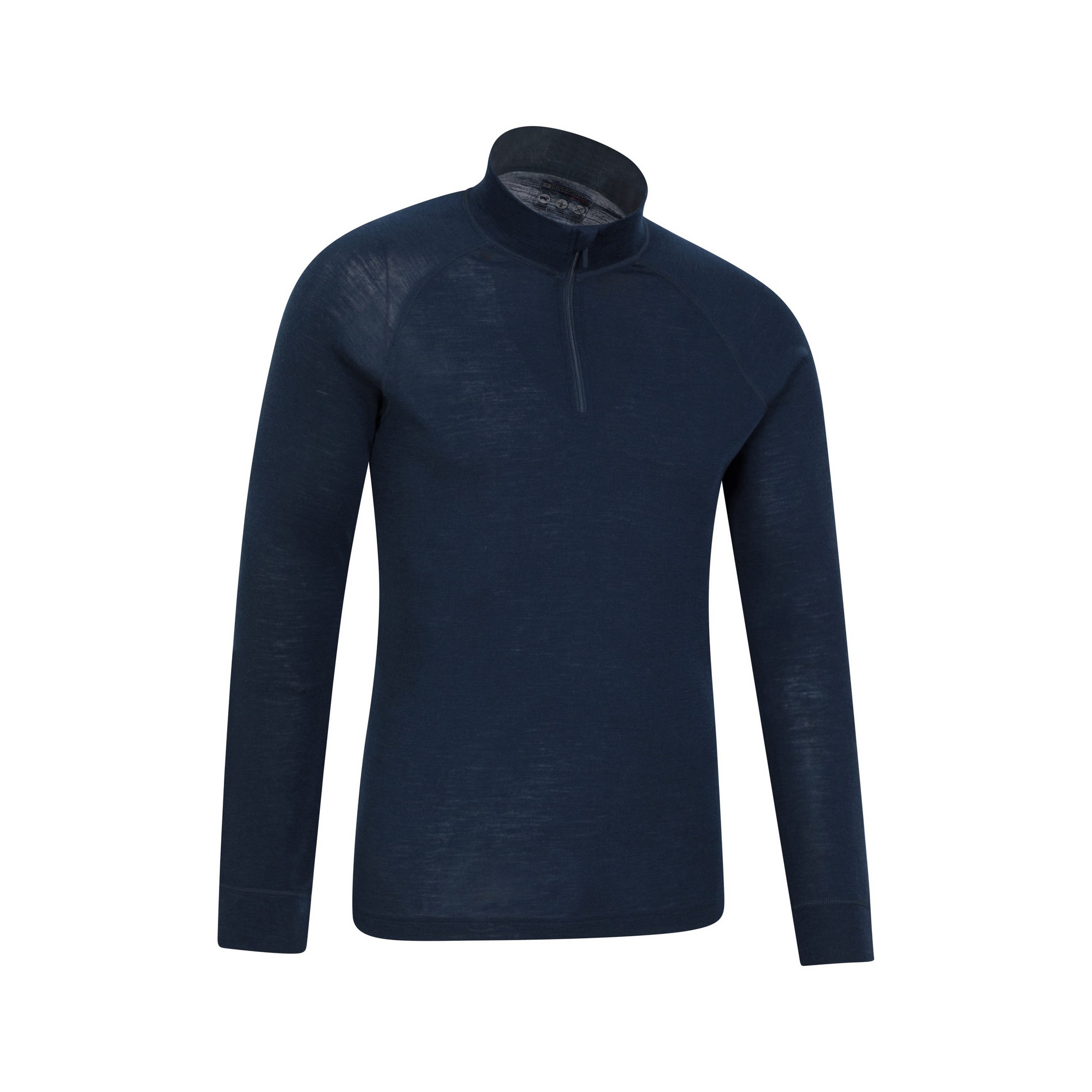 Mountain Warehou Mens Merino II Base Layer Top (Marin) t-shirts herr – bild 2