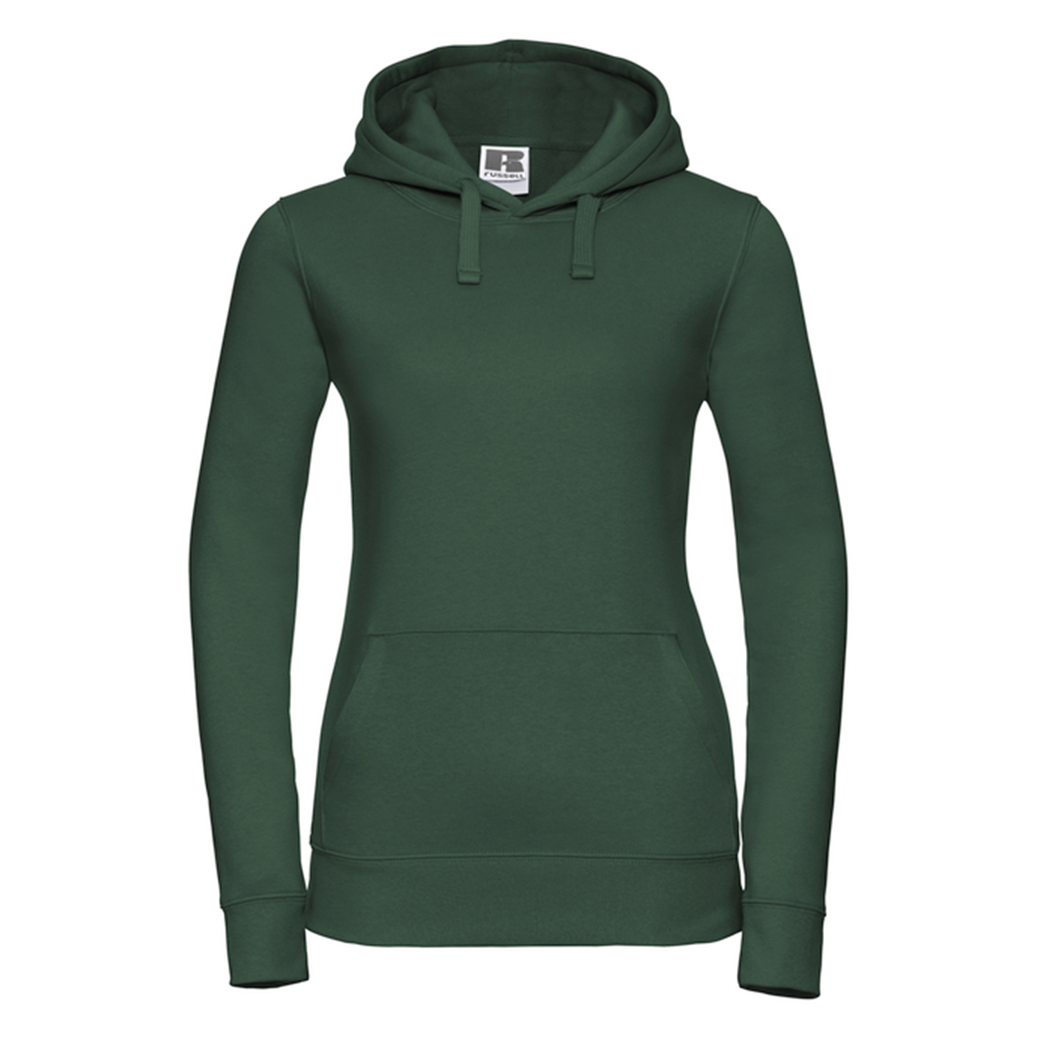 Russell Kvinnor/Damer Authentic Hoodie (Flaskegrön)