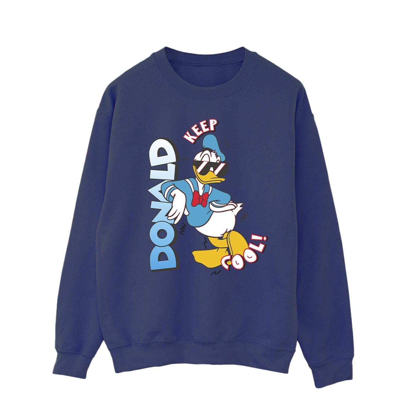 Thumbnail - Disney - "Donald Duck Cool" Sweatshirt für Herren (Marineblau)