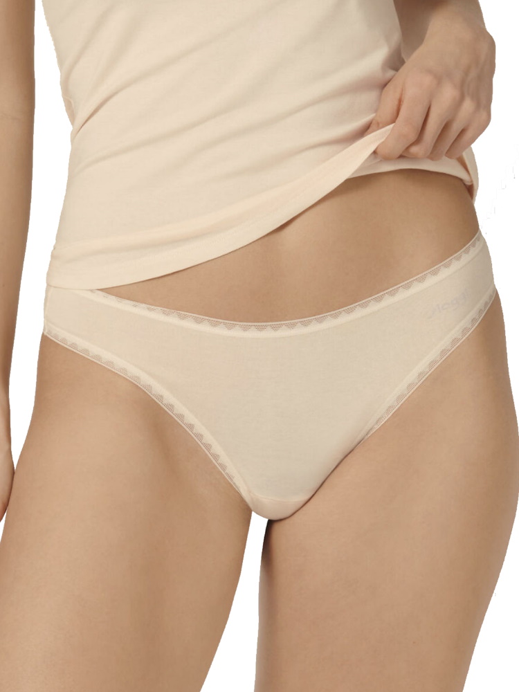 Sloggi Womens GO Brazil 2 Pack Briefs - Pink Cotton - Size X-Large