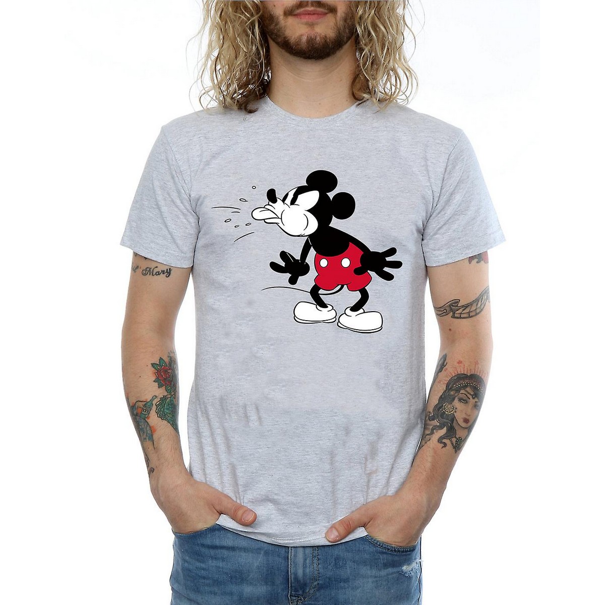 Thumbnail - Disney - T-Shirt für Herren (Grau)
