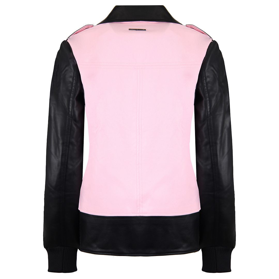 Armani Exchange läder dam svart/rosa jacka – bild 2