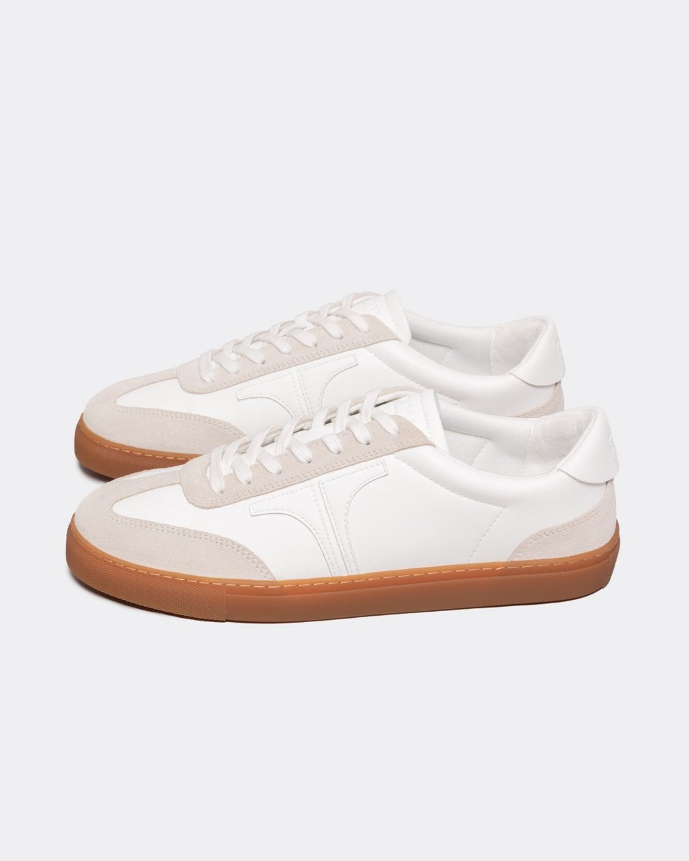 Ted Baker Robbert Heren Retro Suède Leer Mix Sneaker