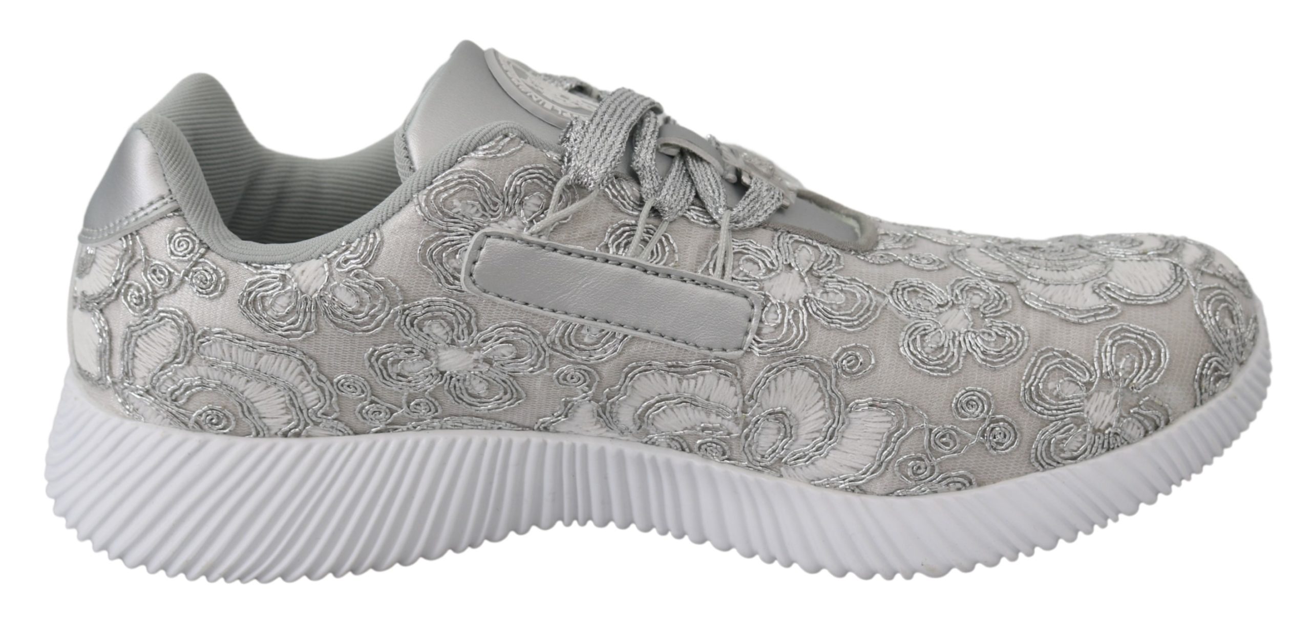 Thumbnail - Plein Sport Women's Silver Polyester Runner Joice Sneakers Shoes