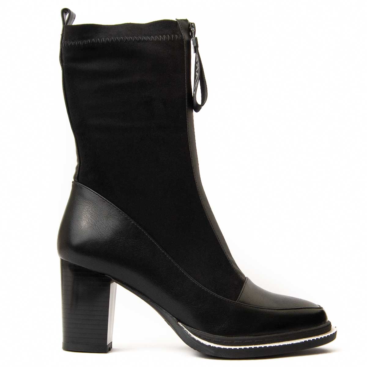 Montevita Womens Heel Ankle Boot Mila2 In Black – Size EU 40