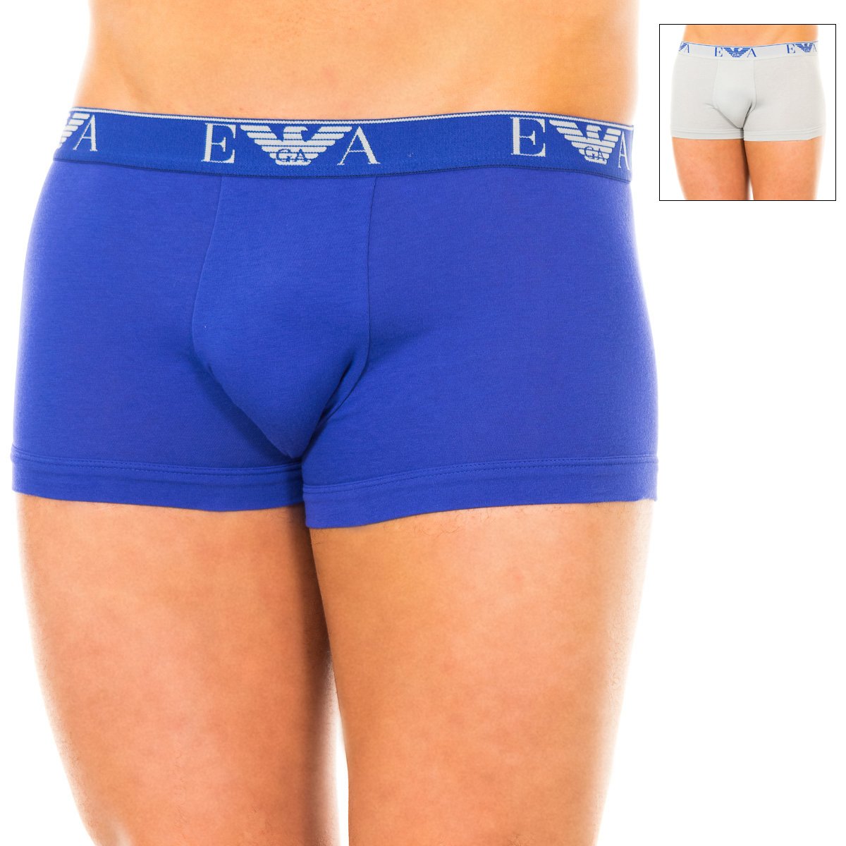 Emporio Armani Pack-2 Retro Elastiska Bomullsboxers 111210-5A715 Herr boxerkalsong – bild 2