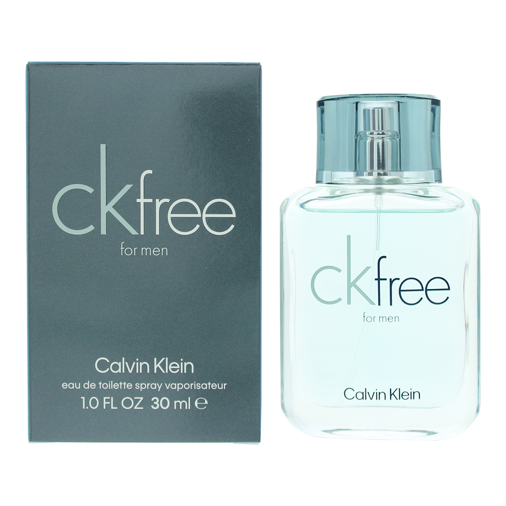 Calvin Klein Mens Ck Free For Men Eau de Toilette 30ml Spray for Him - One Size