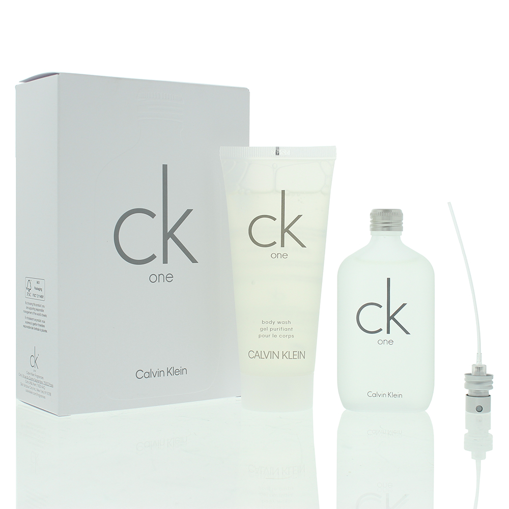 Calvin Klein Unisex Ck One Eau de Toilette 50ml + Shower Gel 100ml Gift Set - Green - One Size