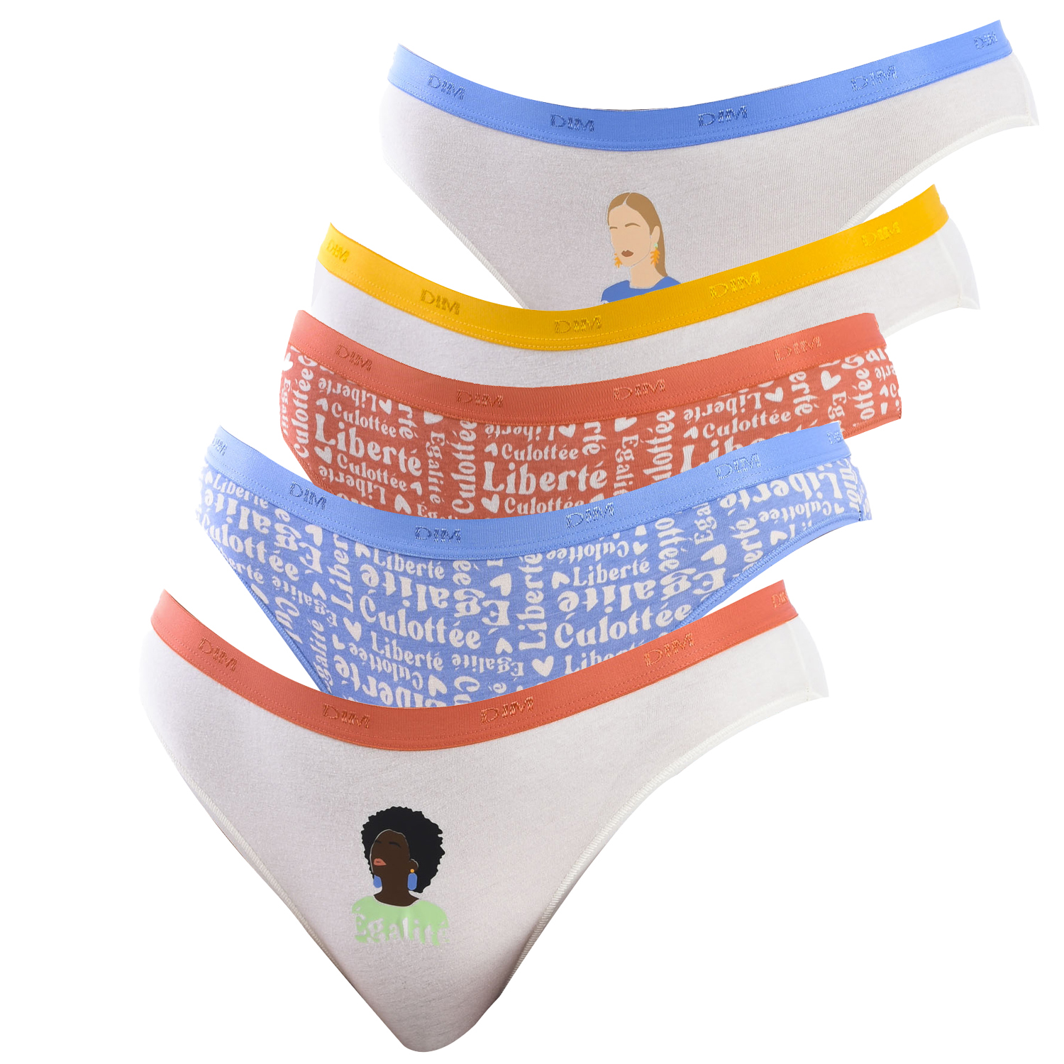 Thumbnail - Pack-5 Frauen Baumwolle Stretch Komfort Höschen D4C17