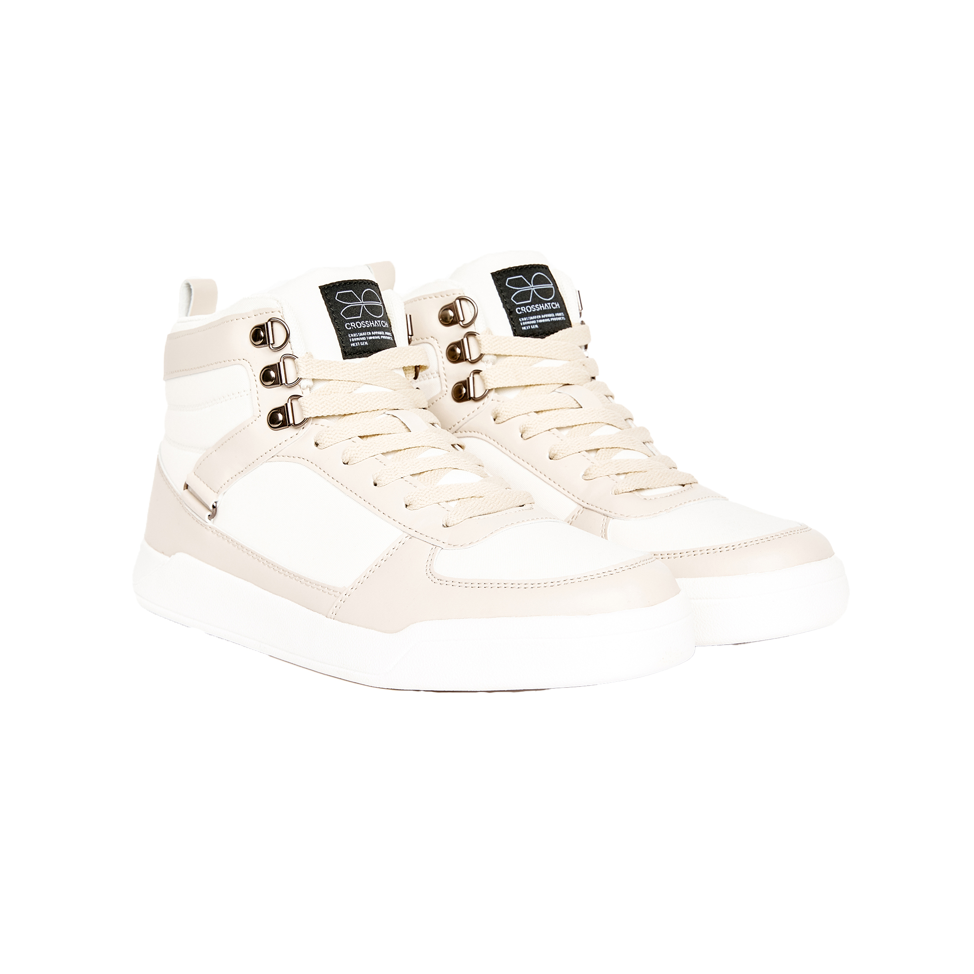 Fellmarsh Suede High-top Trainers för män (Off White)