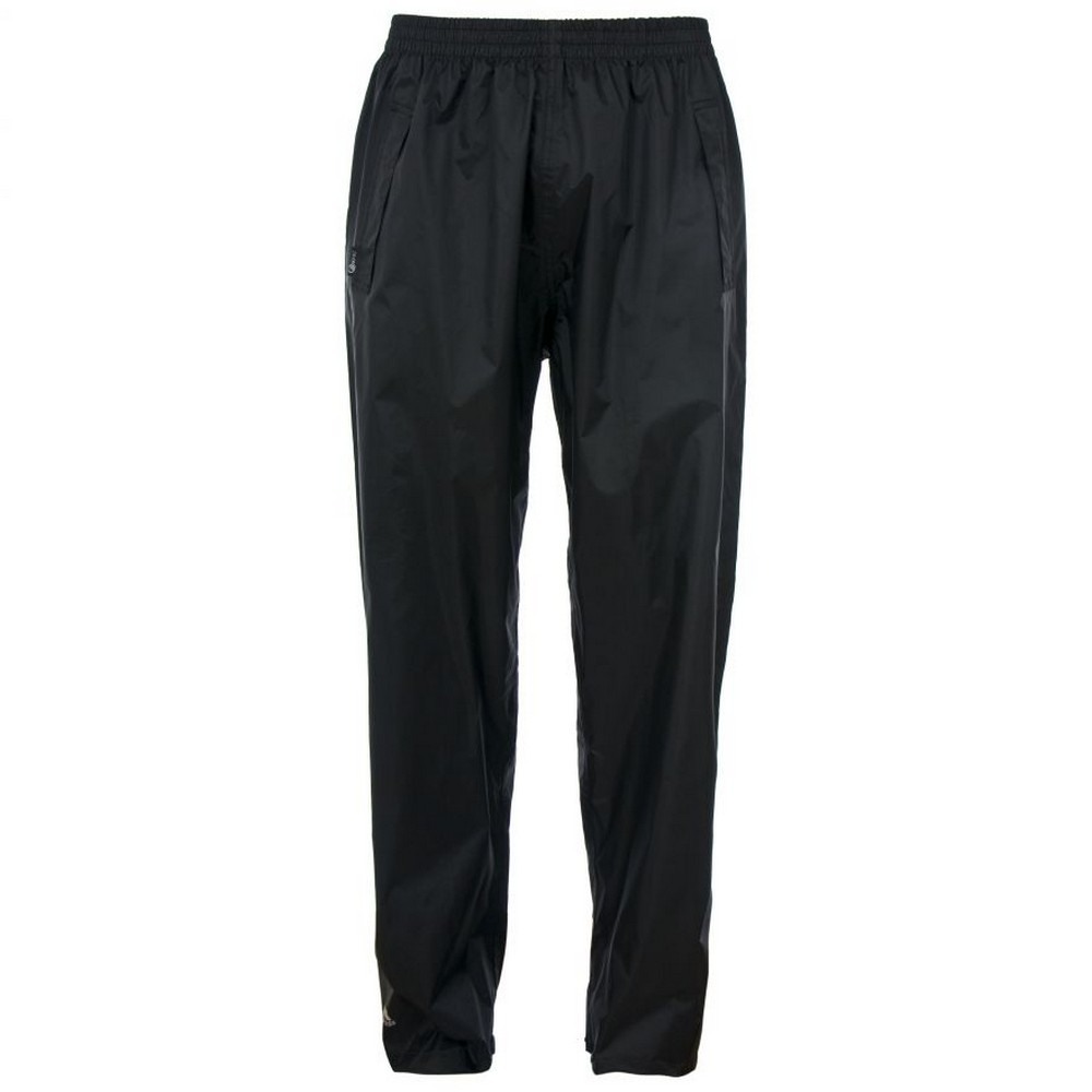 Thumbnail - Trespass Womens/Ladies Qikpac TP75 Packaway Waterproof Trousers (Schwarz)