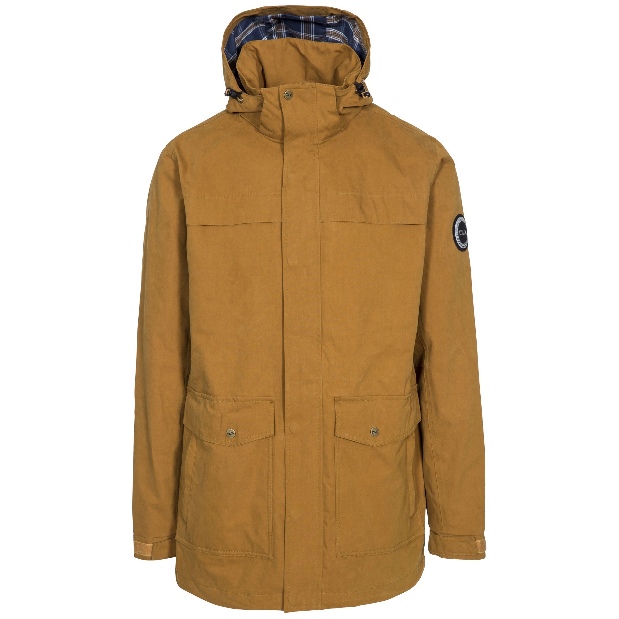 Trespass Mens Rowland Waterproof Jacket - Gold - Size 2XS