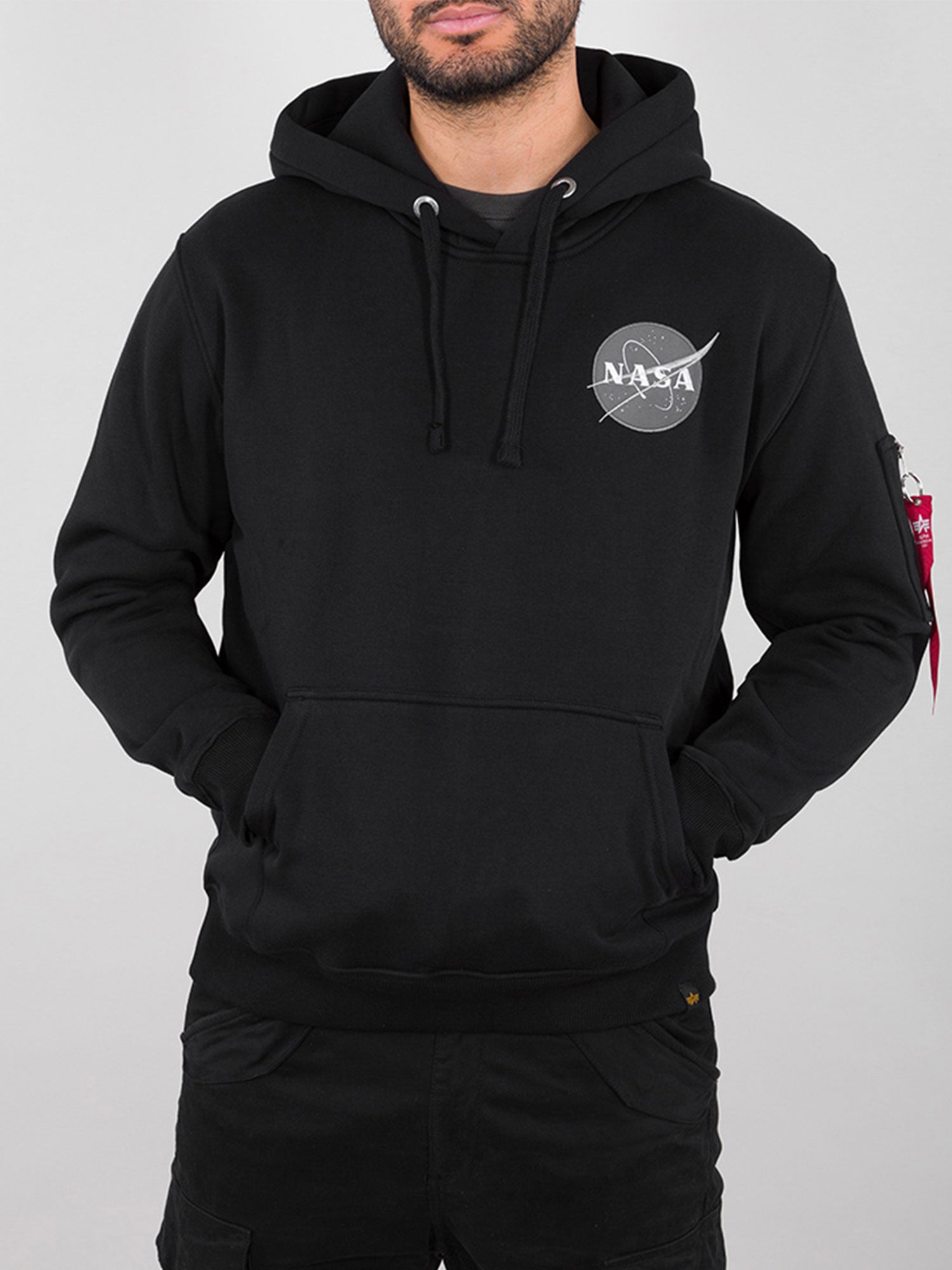 Thumbnail - Alpha Industries Herren Space Shuttle Hoodie in Schwarz