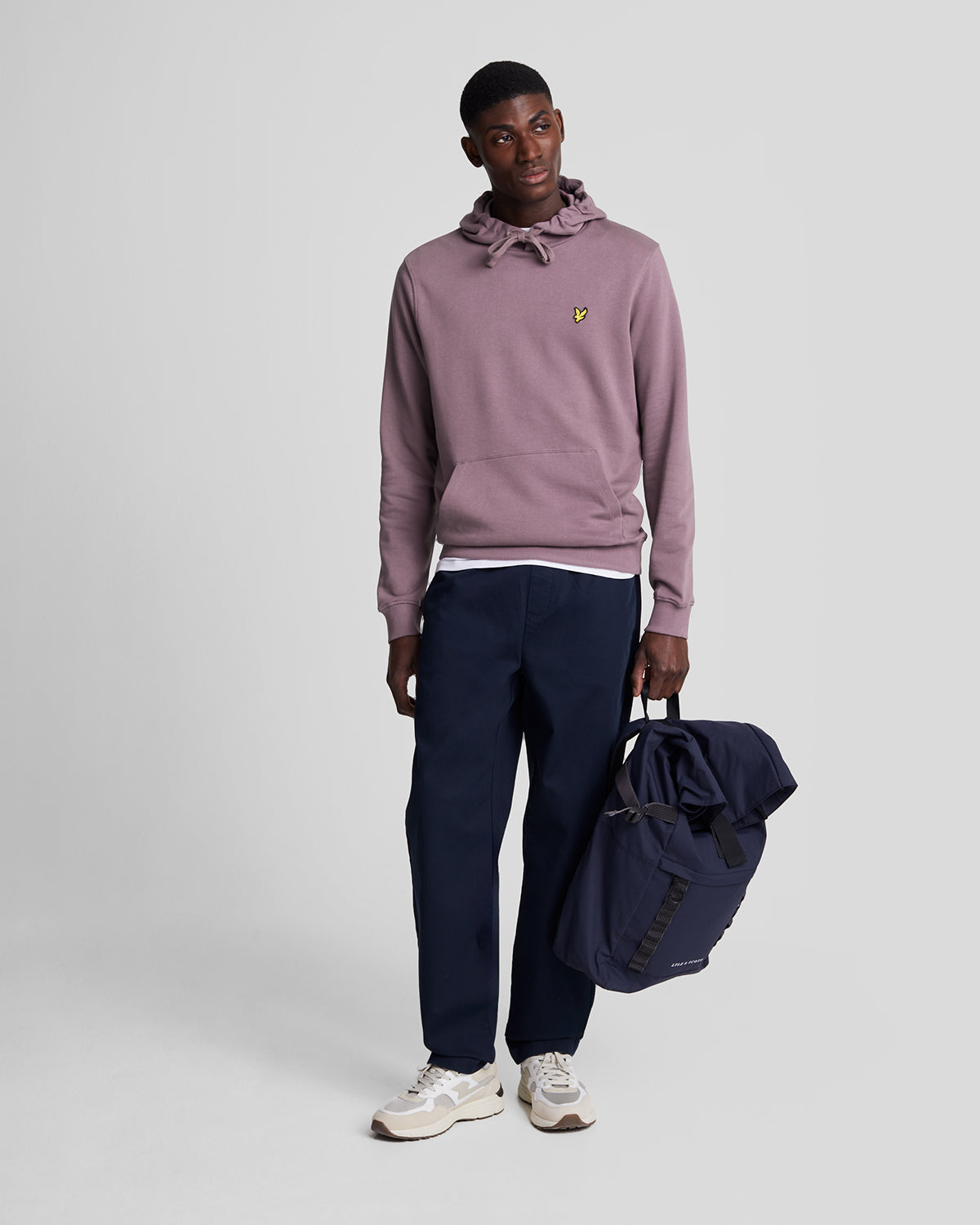 Pullover Hoodie i rosa för herrar 2