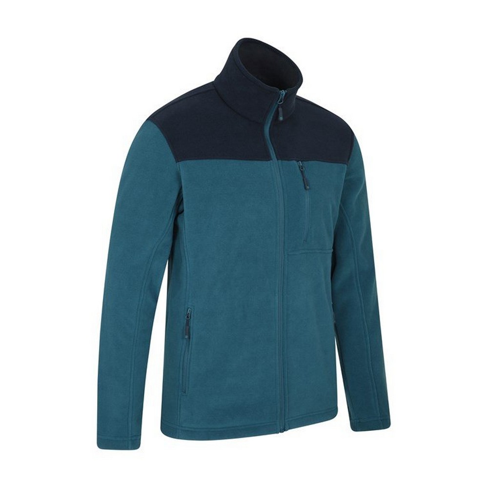 Mountain Warehou Fleecejacka Buchanan för herrar (Blå) – bild 2