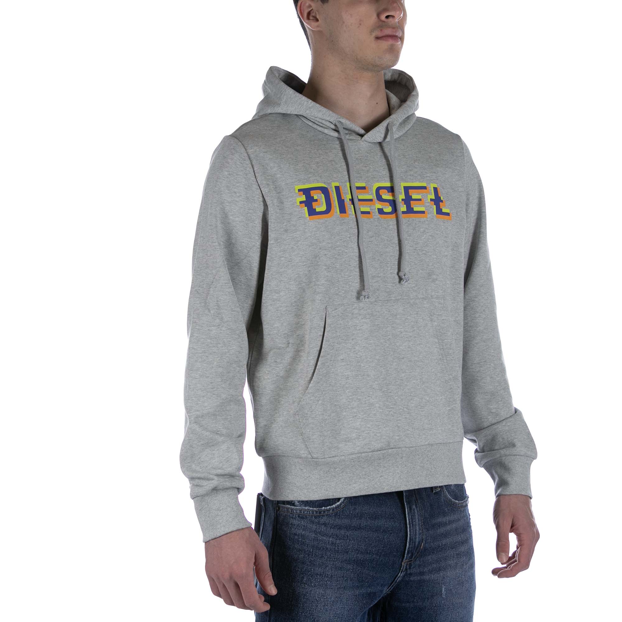 Diesel S-Ginn Hood K27 Grå Sweatshirt herr – bild 2