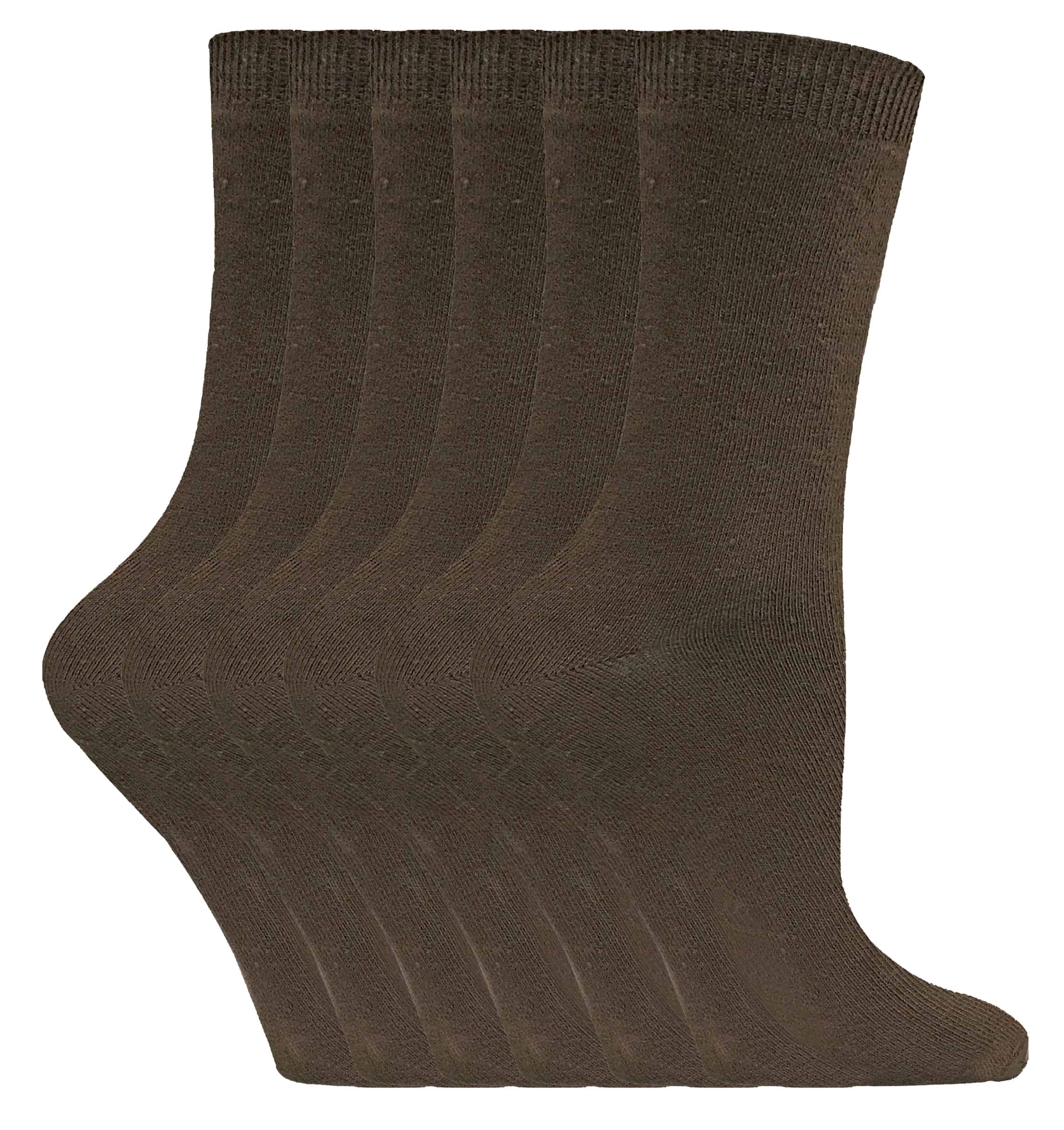 Thumbnail - Sock Snob - 6 Paar Damen Socken aus einfarbiger Baumwolle