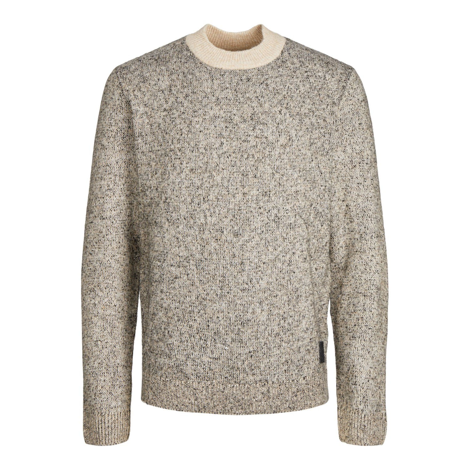 Thumbnail - Space Knit Mock Neck von Jack & Jones in der farbe Beige.