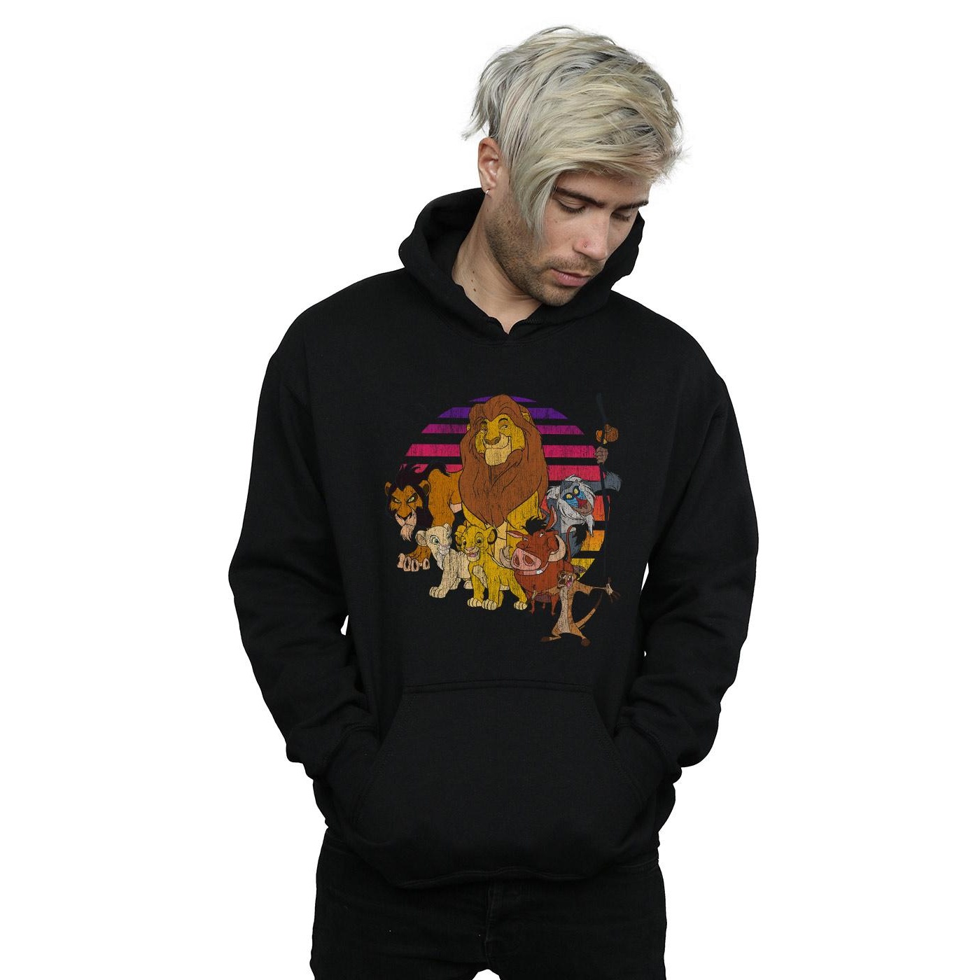 Disney Mens The Lion King Pride Family Hoodie (Black) herr – bild 2