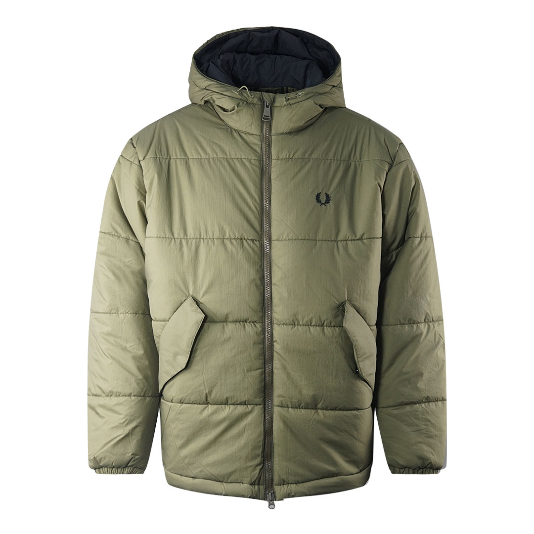 Uniform Green Primaloft Isolerad Huva Jacka
