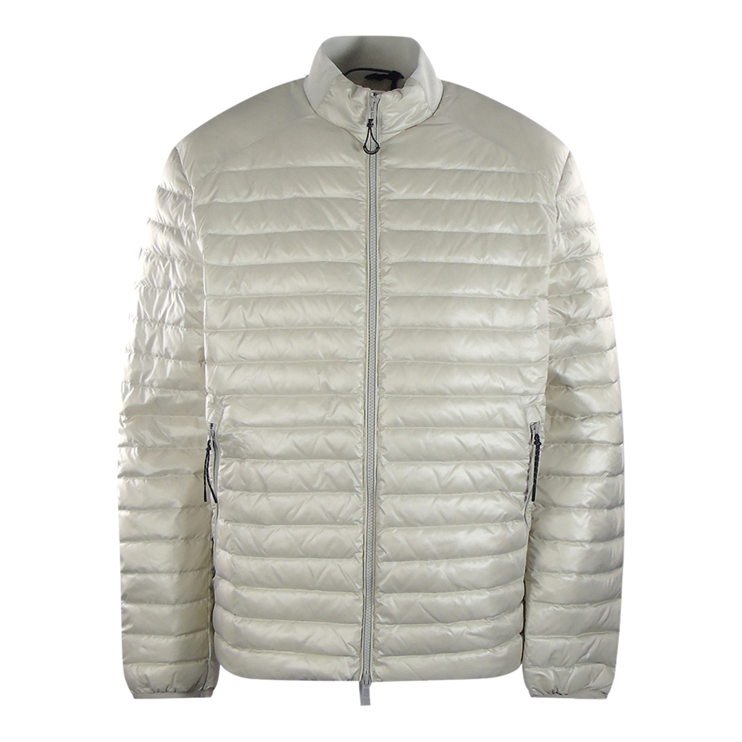 Thumbnail - Belstaff Airframe Moonbeam Weiße glänzende Daunenjacke