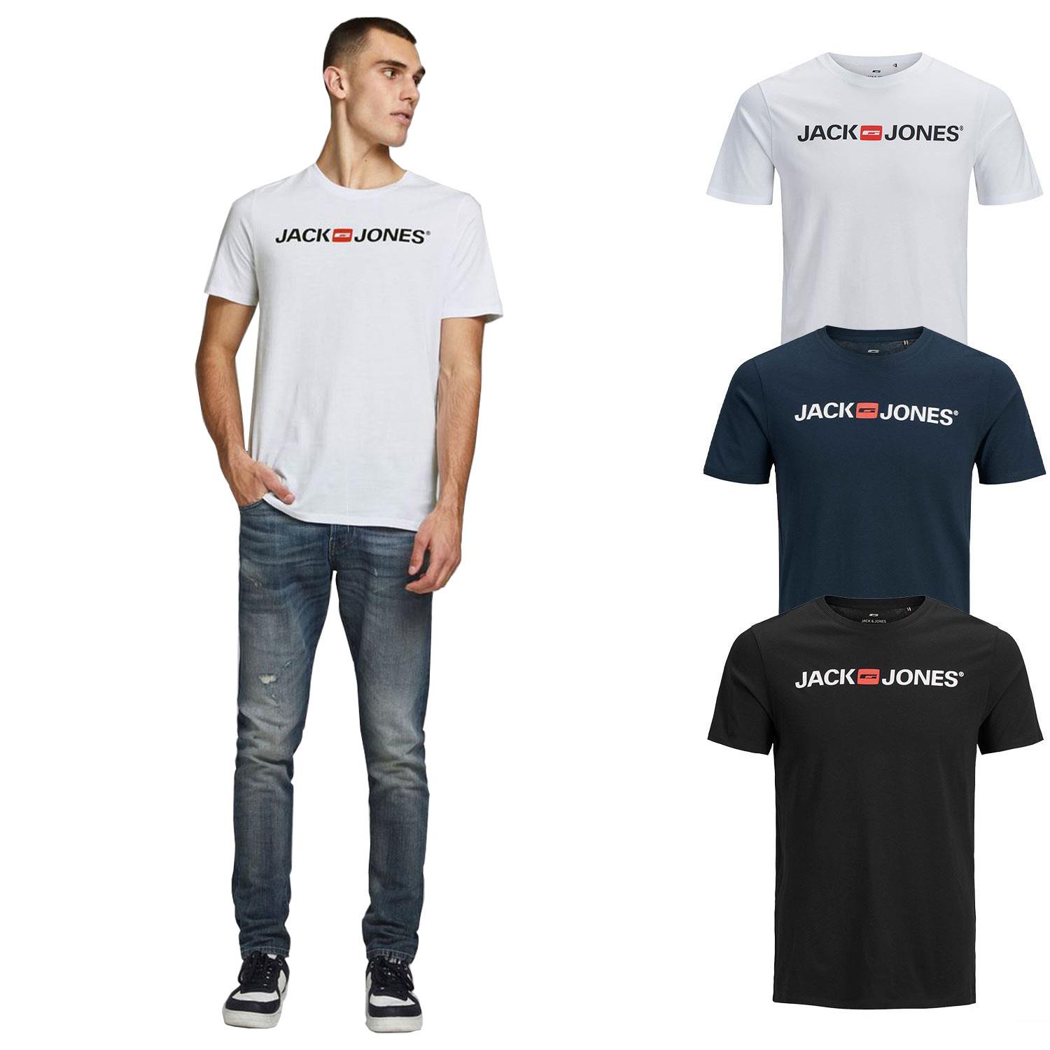 Jack & Jones T-shirt CORP LOGO TEE set van 3 (set, 3-delig, Set van 3)
